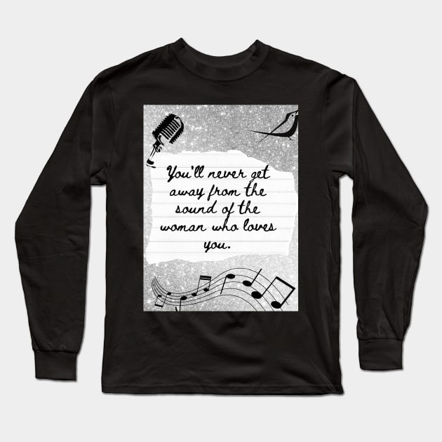 Silver Springs Fleetwood Mac Song Lyrics Print Long Sleeve T-Shirt by madiwestdal